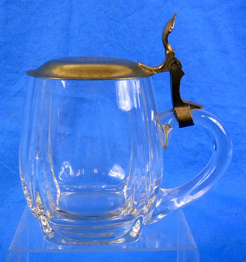 1937 Presentation Army Infantry Regiment 17 Stein with Totenkopf Lid - Image 2