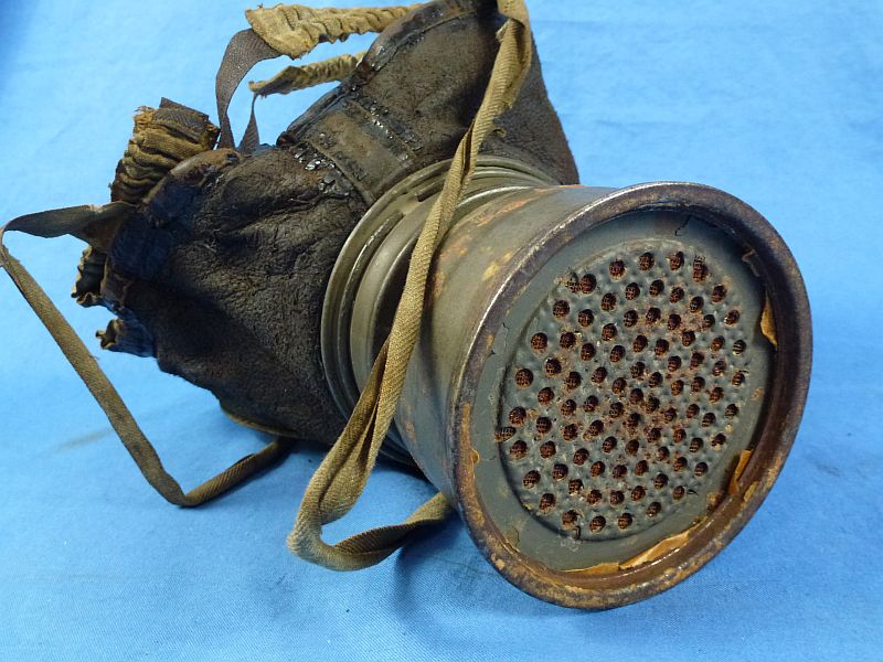 Named WWI German Model 1917 Gas Mask in Carrying Canister - Image 6