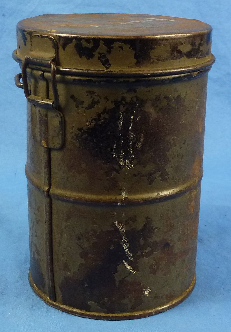 Named WWI German Model 1917 Gas Mask in Carrying Canister - Image 10