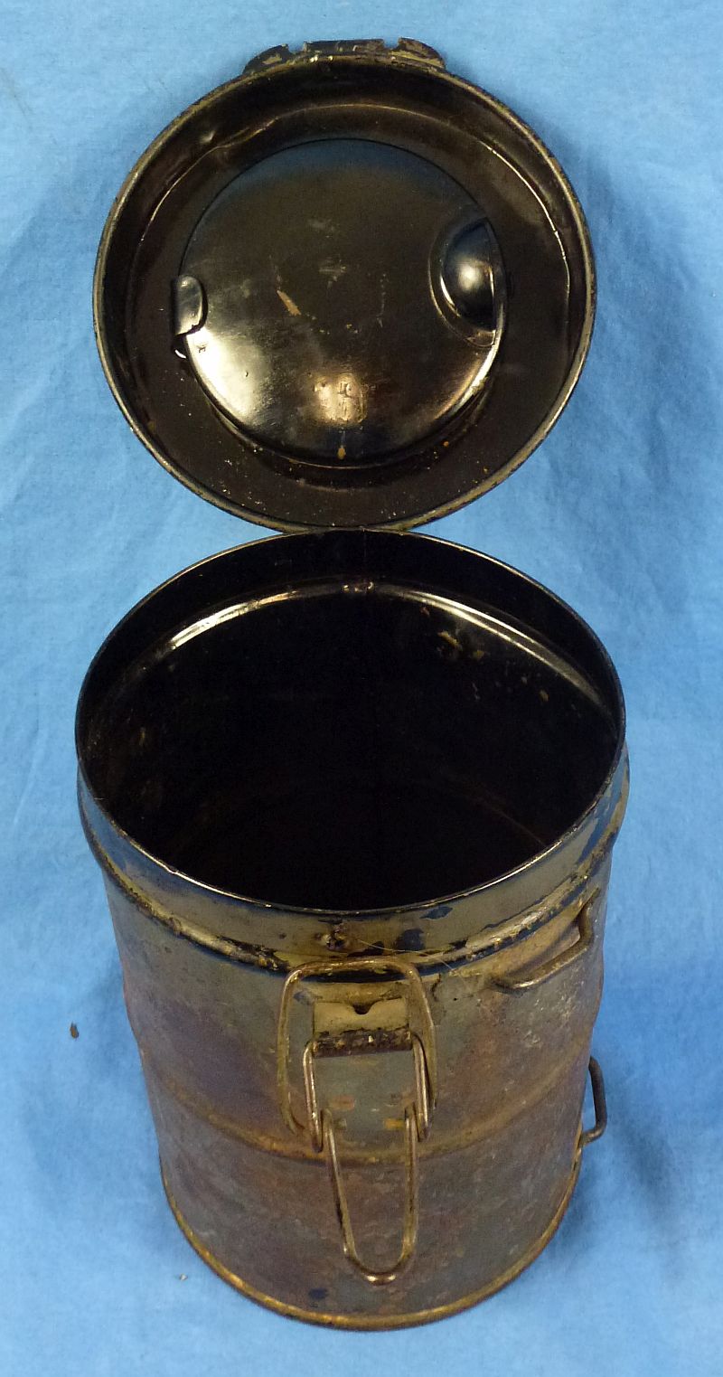 Named WWI German Model 1917 Gas Mask in Carrying Canister - Image 11