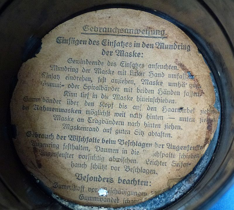Named WWI German Model 1917 Gas Mask in Carrying Canister - Image 13
