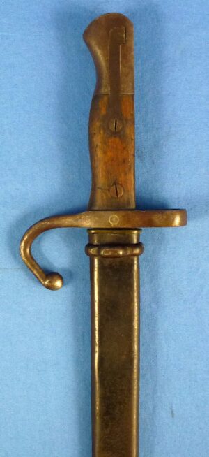 Imperial Japanese Type 18 Murata Bayonet with Chrysanthemum in World War II Scabbard