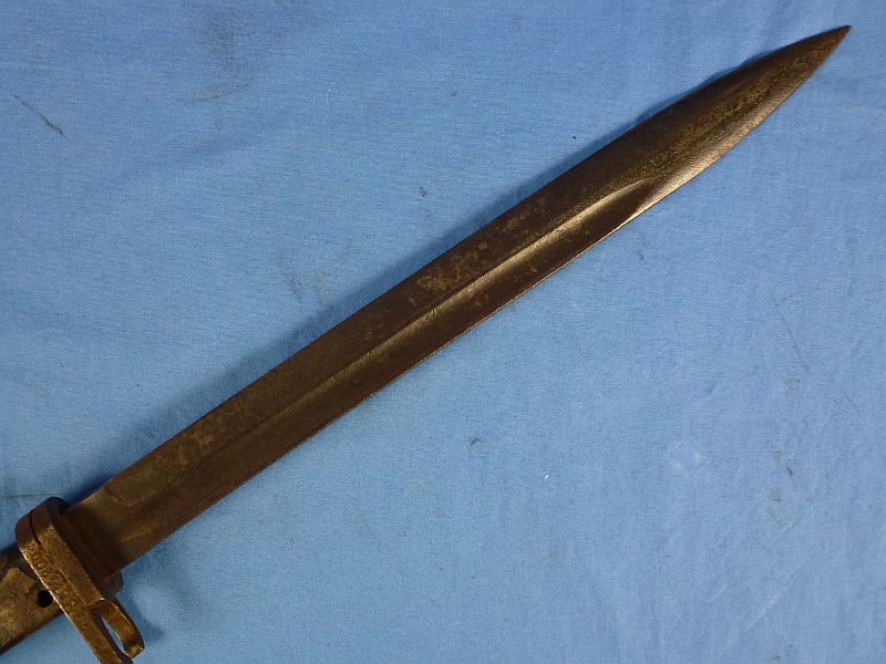 Unit Marked WWI German Ersatz Bayonet with Frog - Image 4