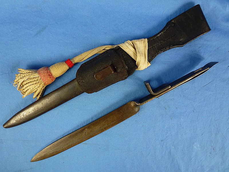 WWI Austrian M1895 Ersatz Bayonet with Frog and Knot - Image 2