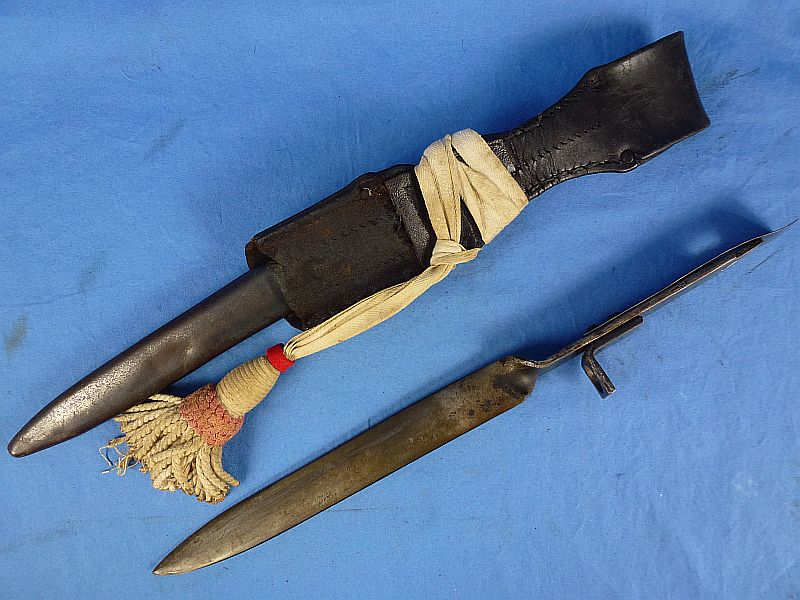 WWI Austrian M1895 Ersatz Bayonet with Frog and Knot - Image 3