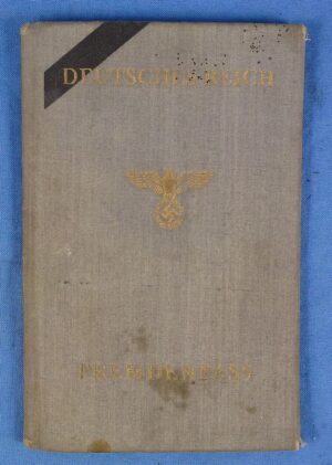 Deutsches Reich Fremdenpass (Foreigner's Passport)