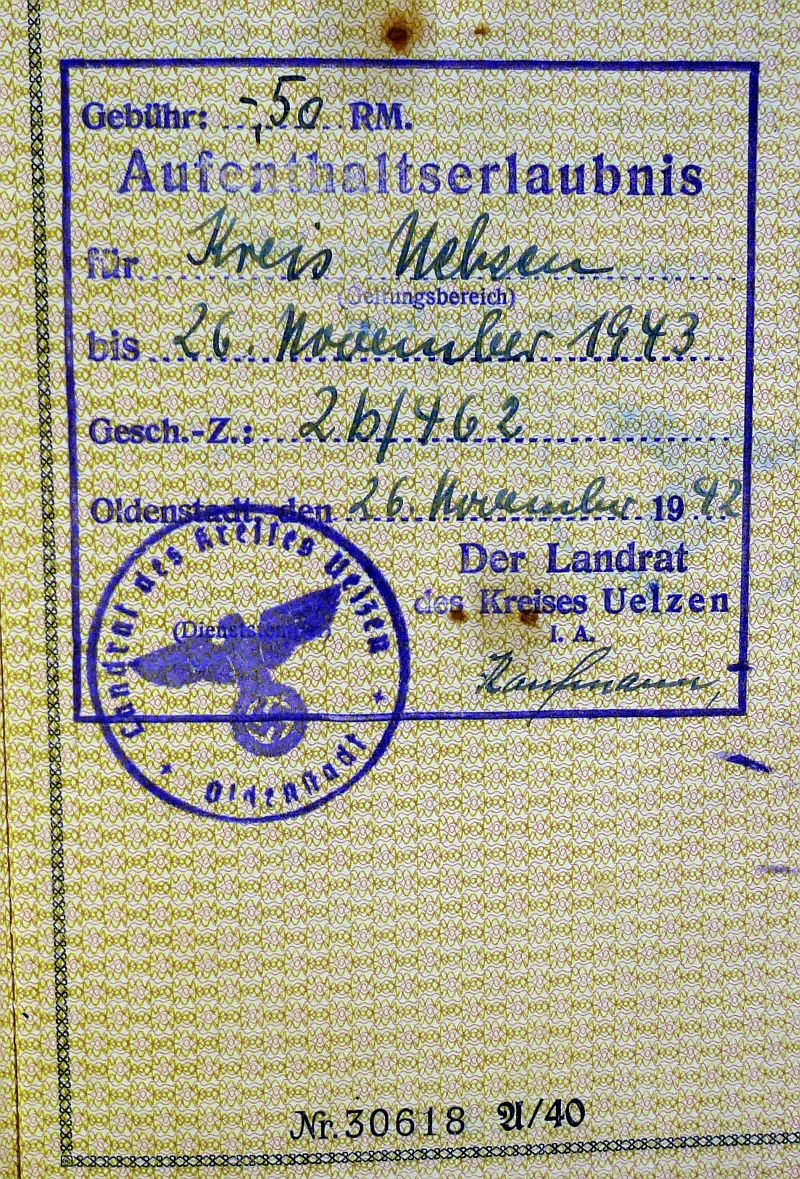 Deutsches Reich Fremdenpass (Foreigner's Passport) - Image 5