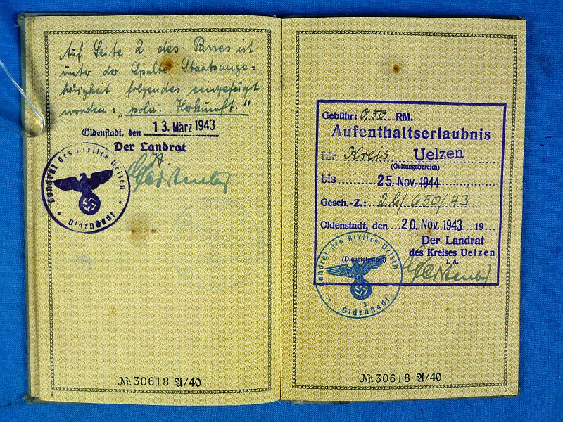 Deutsches Reich Fremdenpass (Foreigner's Passport) - Image 6