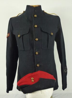 Identified British Royal Horse Artillery Tunic and Overseas Cap