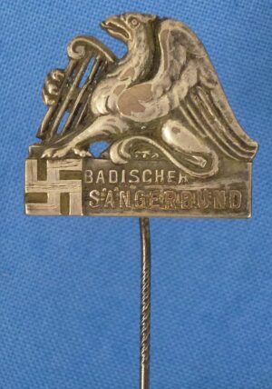 Badischer Sängerbund (Baden Singers' Association) Member Stickpin