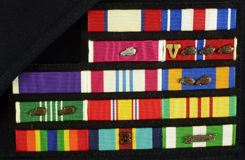 The Dress Blue Uniform Tunic and Mess Dress Jacket of Three War Veteran U.S. Army Major General Kenneth T. Sawyer with Flags - Image 4