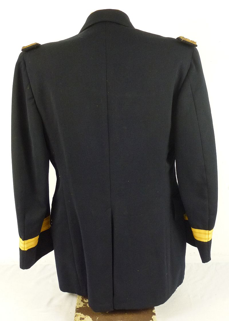 The Dress Blue Uniform Tunic and Mess Dress Jacket of Three War Veteran U.S. Army Major General Kenneth T. Sawyer with Flags - Image 7