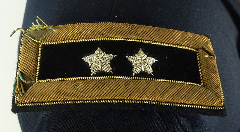 The Dress Blue Uniform Tunic and Mess Dress Jacket of Three War Veteran U.S. Army Major General Kenneth T. Sawyer with Flags - Image 9