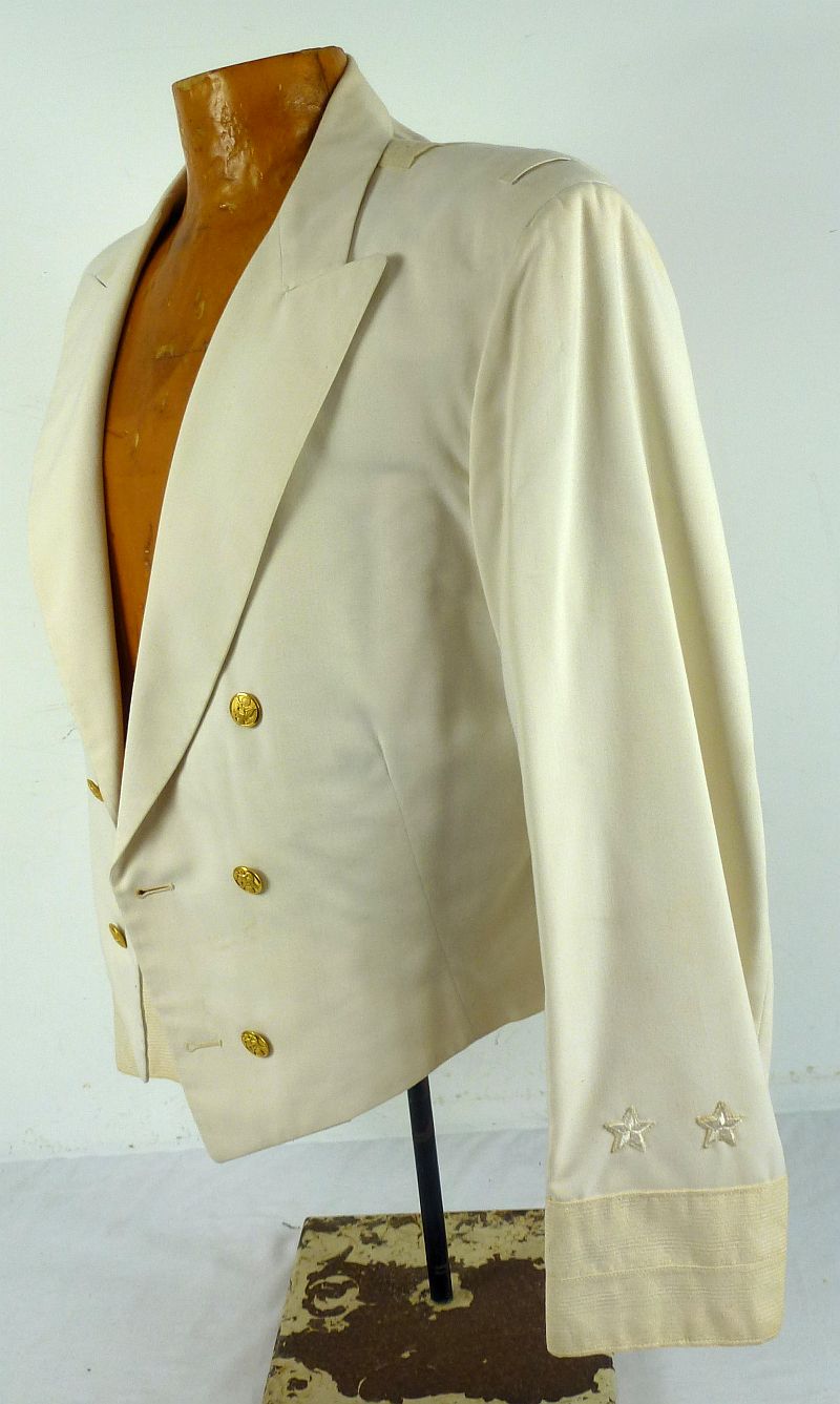 The Dress Blue Uniform Tunic and Mess Dress Jacket of Three War Veteran U.S. Army Major General Kenneth T. Sawyer with Flags - Image 13
