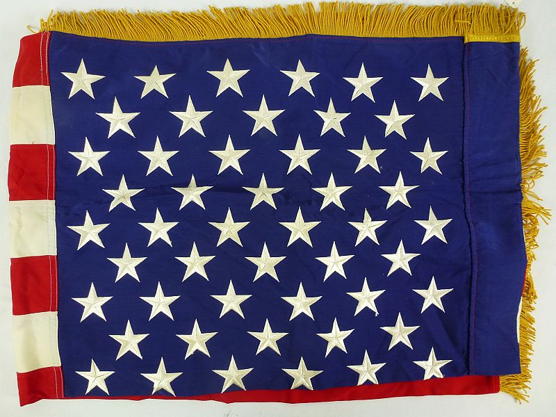 The Dress Blue Uniform Tunic and Mess Dress Jacket of Three War Veteran U.S. Army Major General Kenneth T. Sawyer with Flags - Image 21