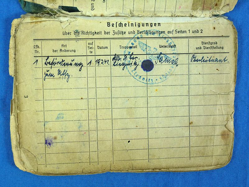WWII Luftwaffe Soldbuch - Image 3