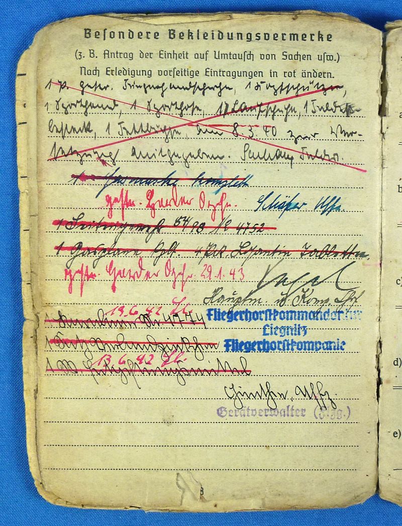 WWII Luftwaffe Soldbuch - Image 5