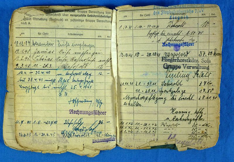 WWII Luftwaffe Soldbuch - Image 8