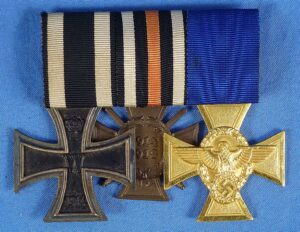 Imperial German / Third Reich Police Three Place Medal Bar