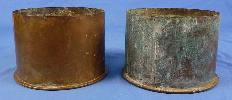 Cased 1916 Dated German Minenwerfer Shell Casings & Box - Image 2