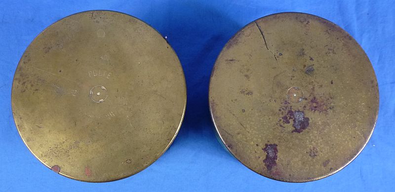 Cased 1916 Dated German Minenwerfer Shell Casings & Box - Image 3