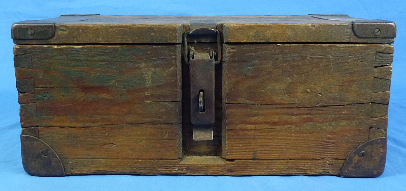 Cased 1916 Dated German Minenwerfer Shell Casings & Box - Image 6
