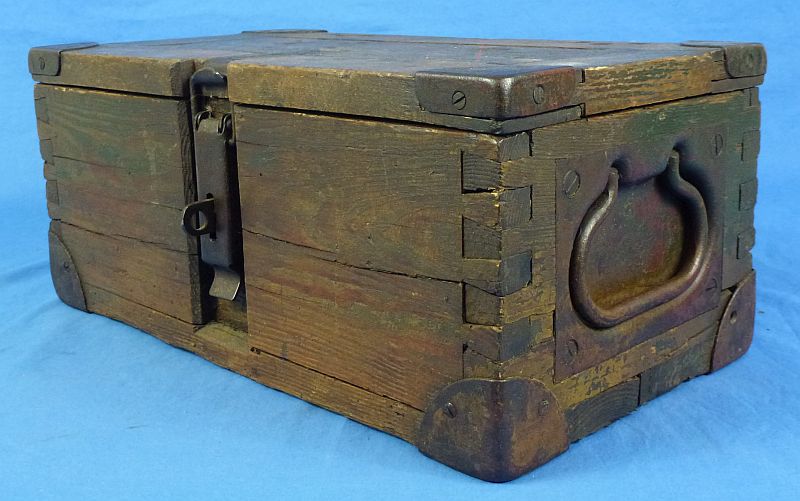 Cased 1916 Dated German Minenwerfer Shell Casings & Box - Image 9
