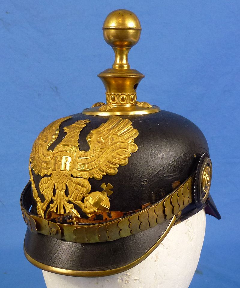 Cased Imperial Prussian Artillery Officer Pickelhaube - Image 2