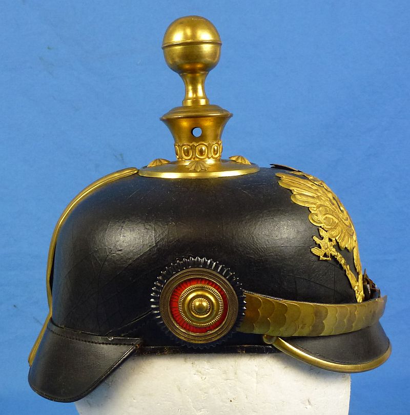 Cased Imperial Prussian Artillery Officer Pickelhaube - Image 3