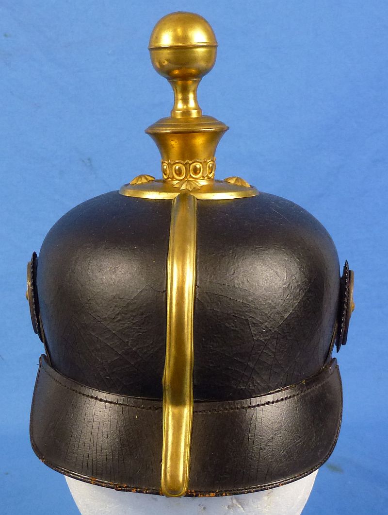 Cased Imperial Prussian Artillery Officer Pickelhaube - Image 4