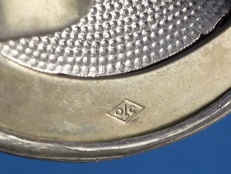 First Pattern Luftwaffe Officer Buckle with Drop Tail Eagle by Overhoff & Cie - Image 3