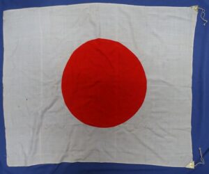 WWII Japanese National Cotton Flag 30 X 35 inches