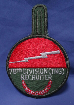 78th Infantry Division (TNG) Recruiter Patch / Cloth Pocket Hanger