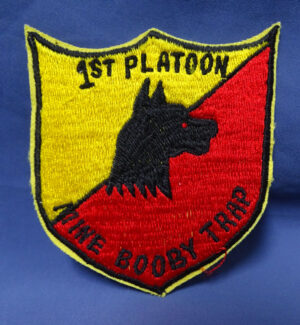 U.S. Marine Corps 1st Platoon K-9 Mine Booby Trap Patch
