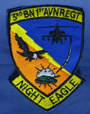 U.S. Army 3rd Battalion 1st Aviation Regiment Night Eagle Patch