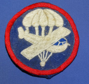 WWII Officer's Theater Made Airborne Overseas Cap Patch