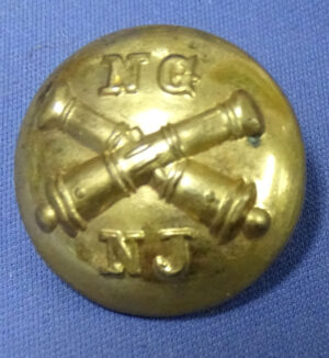 1880s/1890s New Jersey National Guard Artillery Button