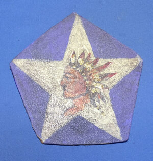 WWI 2nd Division 9th Infantry Regiment Machine Gun Co. Patch on Leather