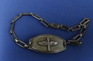 WWII USAAF Sterling Sweetheart Bracelet - Engraved