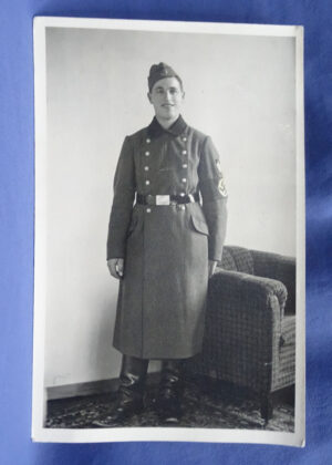 WWII German RAD Photo Postcard 3-1/2 x 5-1/2"