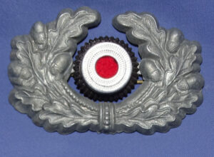 WWII German Army Officer's Visor Cap Wreath & Cockade