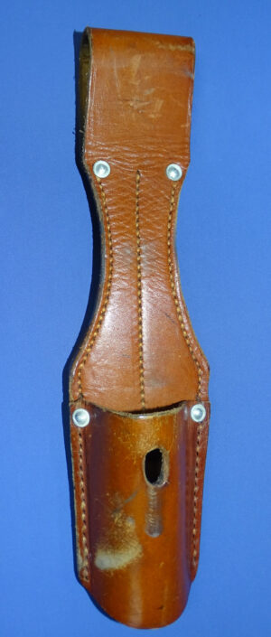 Luftwaffe Brown Leather Bayonet Frog Dated 1938