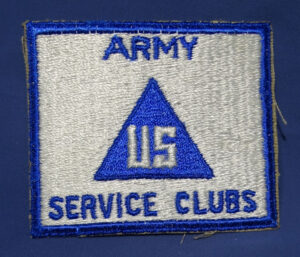 WWII U.S. Army Service Clubs Non-Combatant / Civilian Personnel Patch