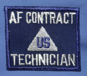 U.S. Airforce Contract Technician Non-Combatant / Civilian Personnel Patch