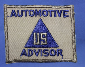 WWII U.S. Automotive Advisor Non-Combatant / Civilian Personnel Patch