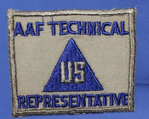 WWII U.S. AAF Representative Non-Combatant / Civilian Personnel Patch
