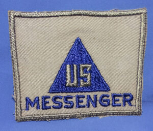 WWII U.S. Messenger Non-Combatant / Civilian Personnel Patch