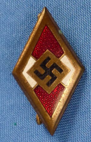 Gold Hitler Youth Honor Badge RZM M1/49 (Adolf Baumeister)