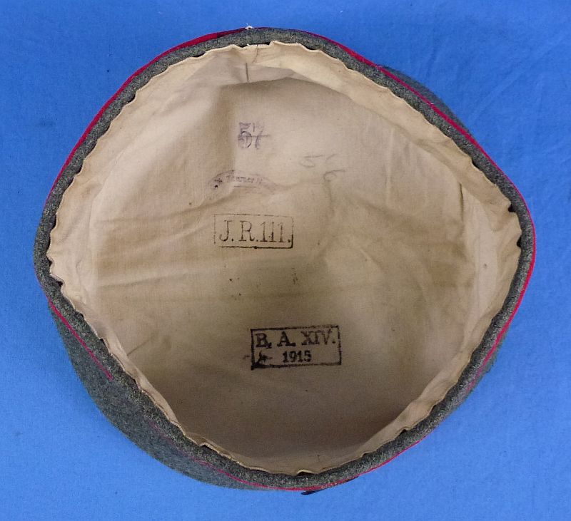 1915 Dated Imperial Baden Feldmutze Marked to the 111th (3rd Baden) Infantry Regiment "Margrave Ludwig William" - Image 6