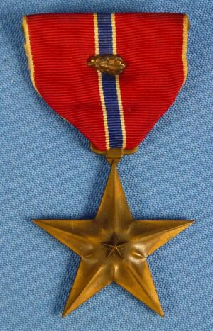 WWII Bronze Star with Oak Leaf Cluster